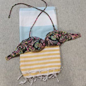 VS: Strapless Floral Bikini Top (XS)